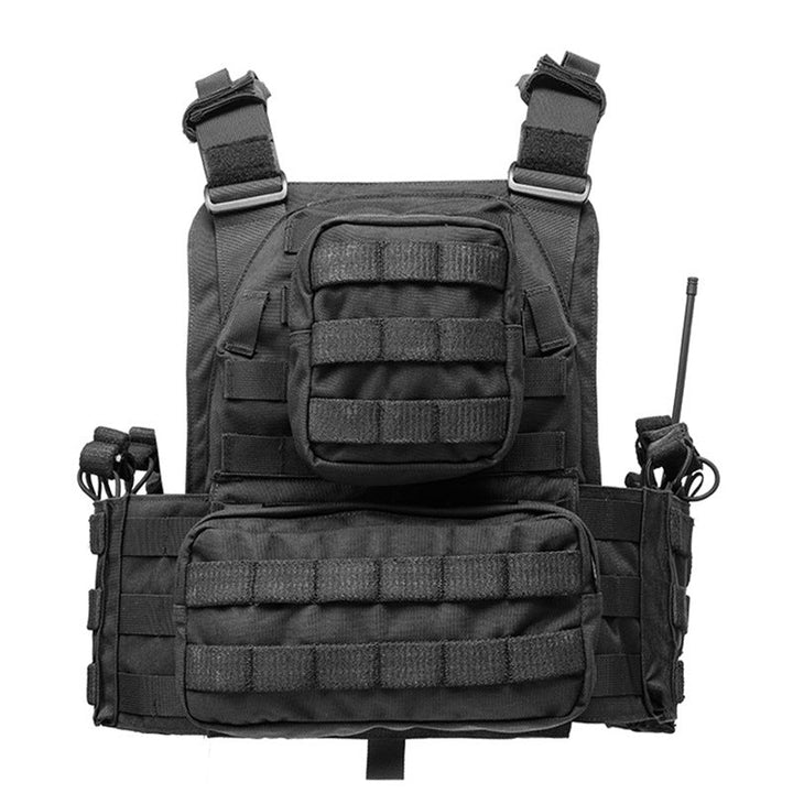 Tactical Molle Vest Black front