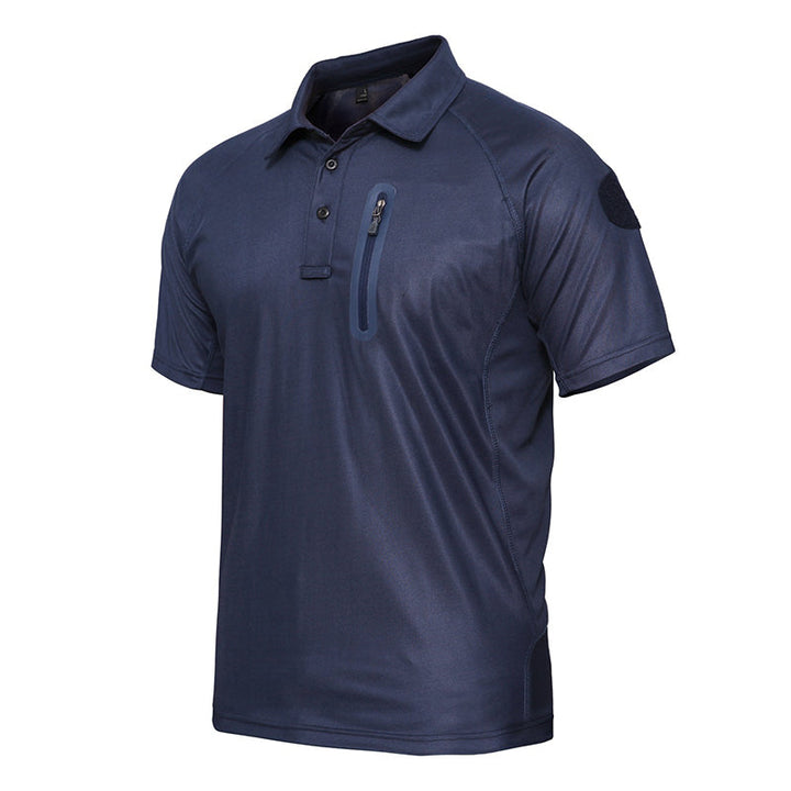 Men's Short Sleeve Blue Single
