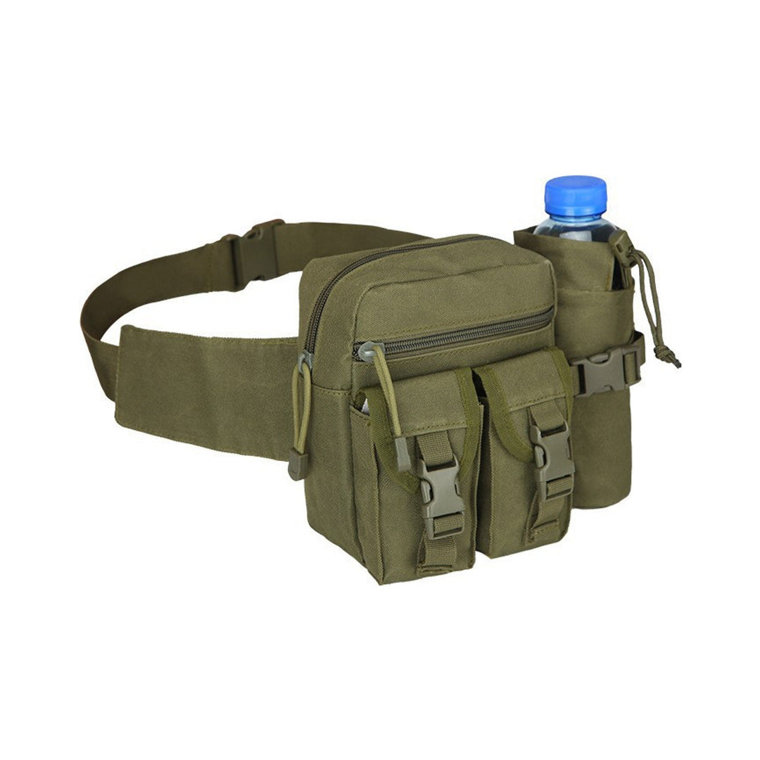 Tactical water bottle waist pack in Army Green