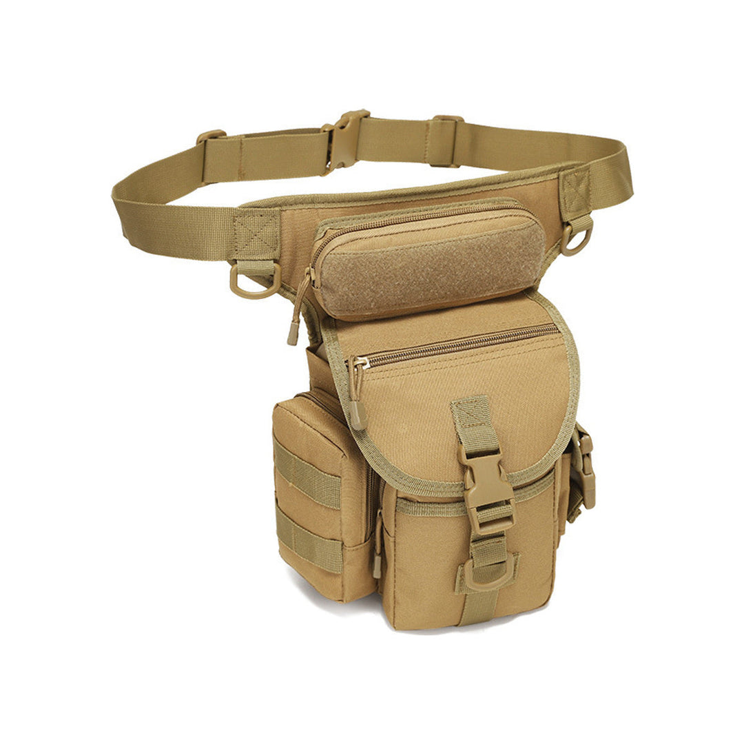 Modular tactical drop leg bag in Earth Brown