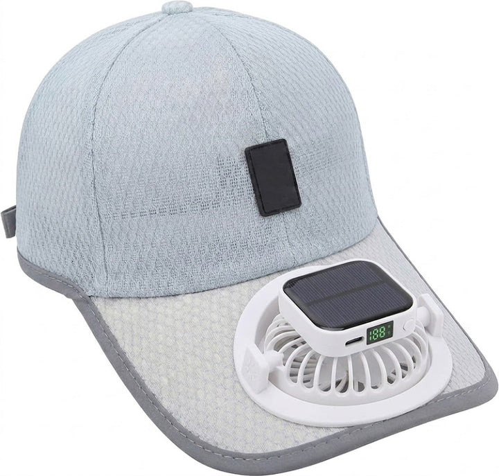 Solar-Powered Fan Sun Baseball Hat Summer UV Protection Fishing Cap
