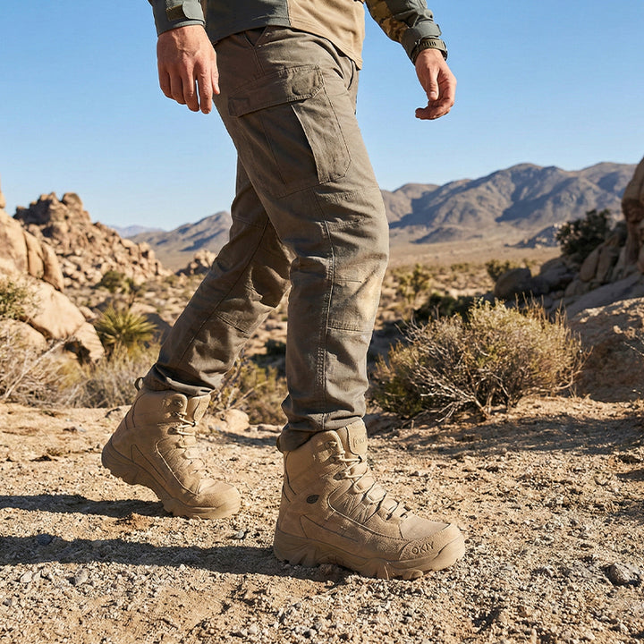 Men's High Top Tactical Outdoor Boots Lightweight Military Boots