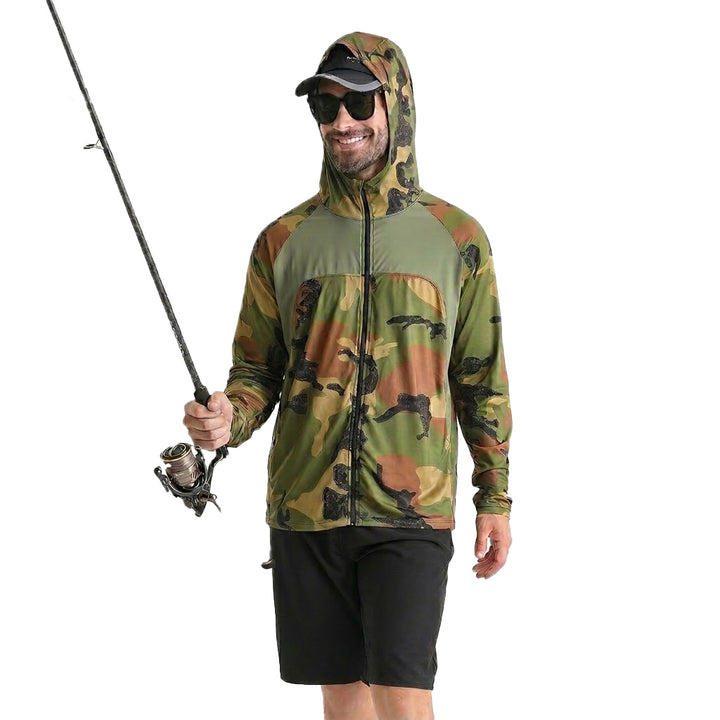 Men's Quick Dry UV Protection Hoodie Fishing Shirt