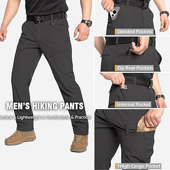 TWS Men’s FlexStrike 4-Way Stretch Water-Resistant Tactical Cargo Pants