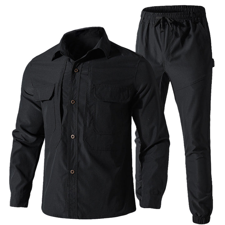 Men's Quick-Dry Lightweight Shirt & Pants Set – Tactical Stretch Uniform