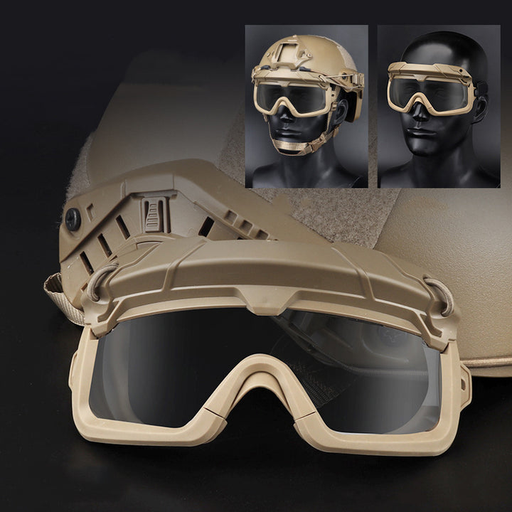 TWS Anti Fog Tactical 2 Modes Protection Goggles & Glasses