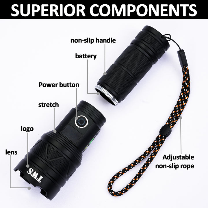 A06-A Waterproof Spotlight Rechargeable Tactical LED Flashlight