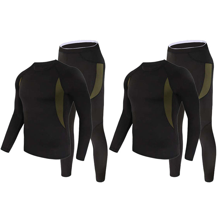 Men's Stretch Thermal Underwear Tactical Sports Shapewear Set