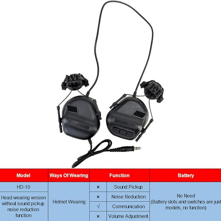 TWS Airsoft Intercom With Microphone Tactical Headset