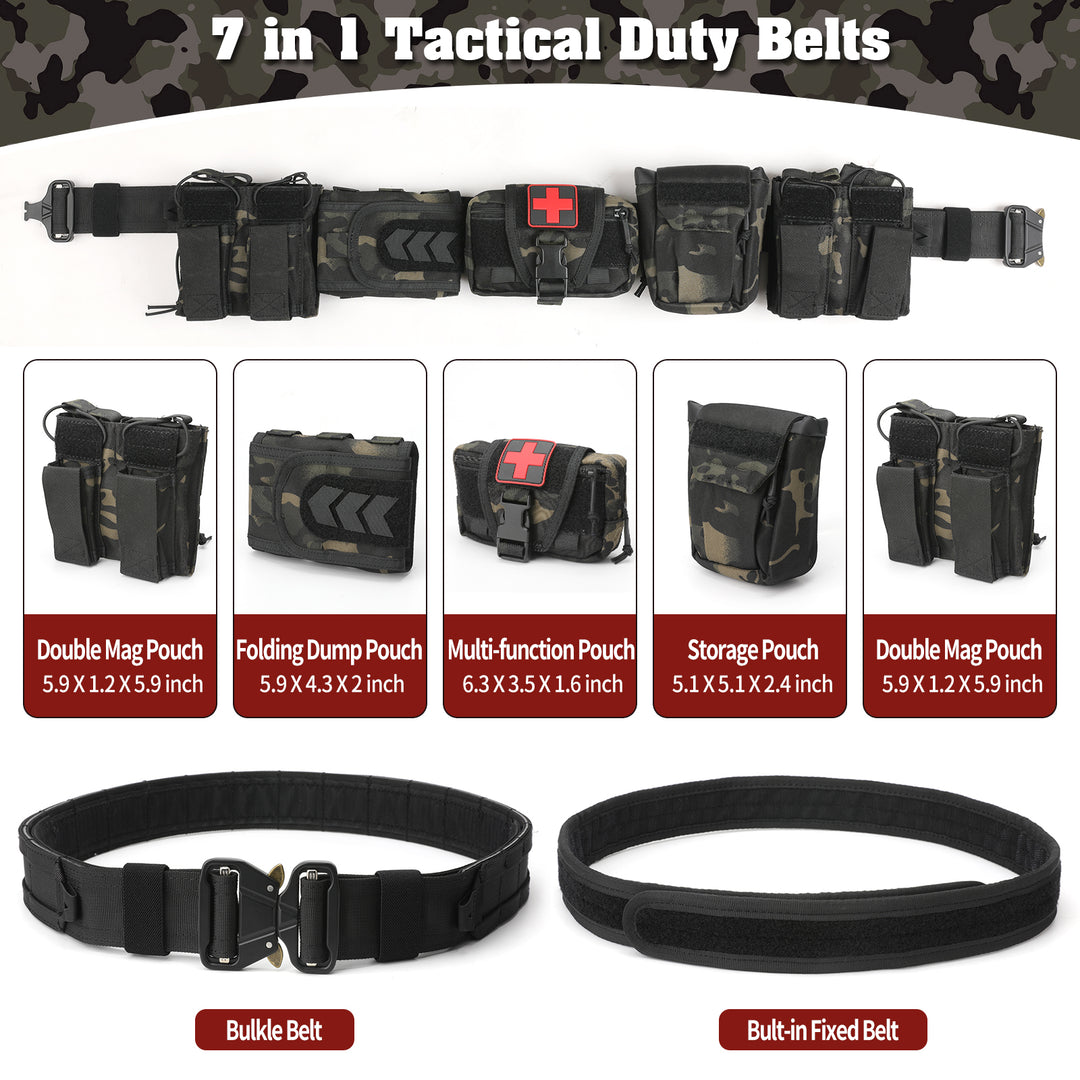 TWS 5 in 1 Quick Release Tactical Duty Belt