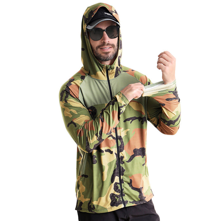 Men's Quick Dry UV Protection Hoodie Fishing Shirt