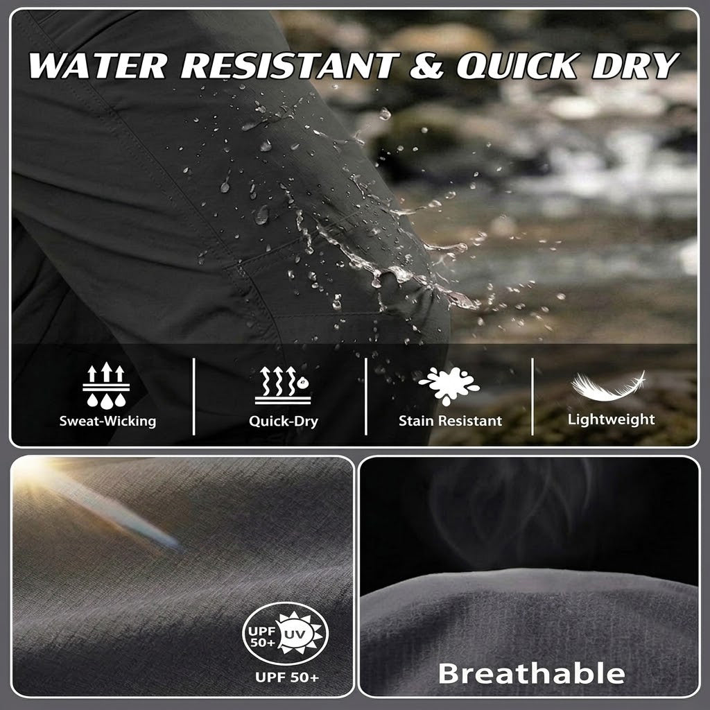 Men's Quick-Dry Waterproof UV Protection Pants