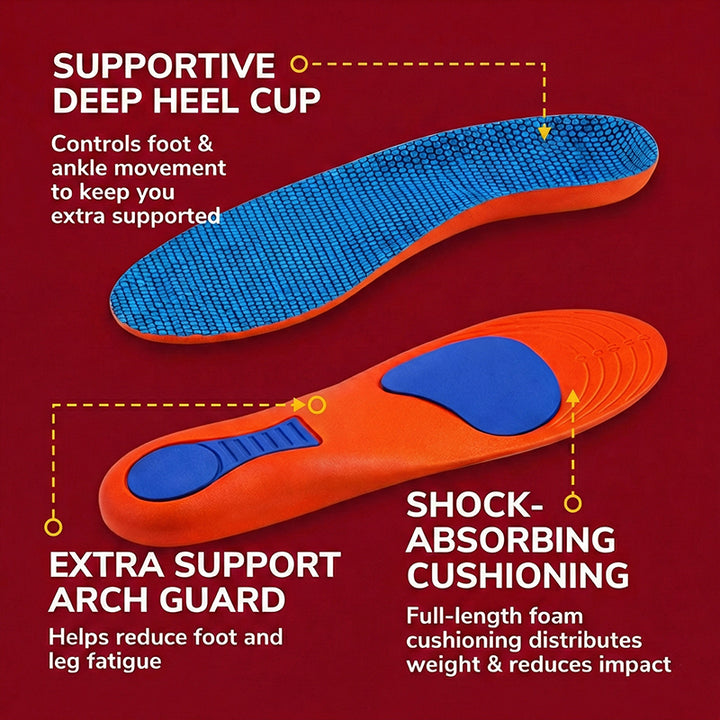 TWS Tactical Support Insole – Arch + Shock Absorb
