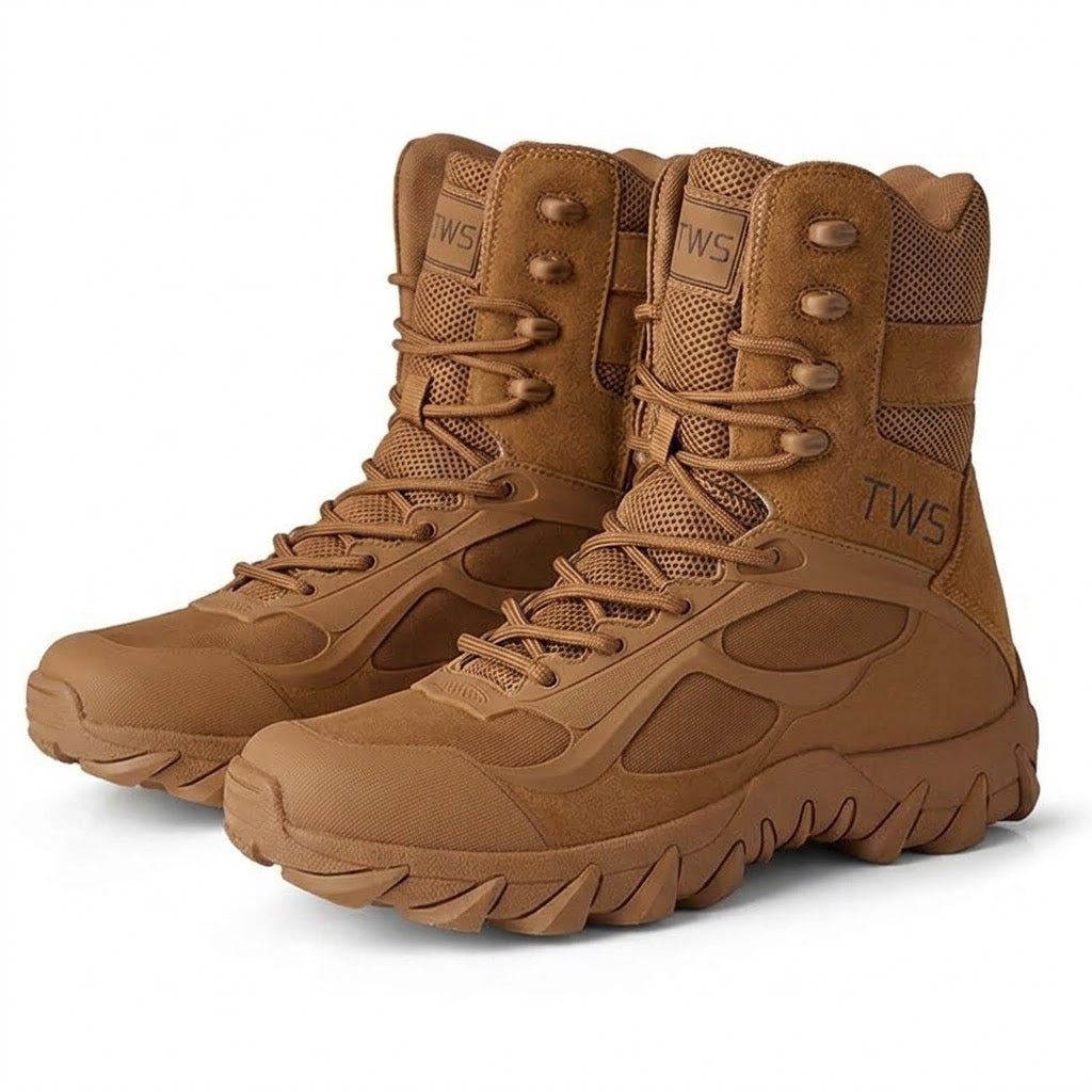 TWS Men’s High-Top Tactical Lightweight Outdoor Combat Boots