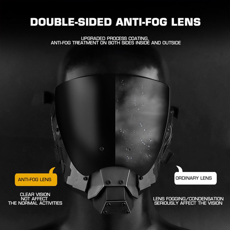 Cyber Commander Detachable Lens Full Face Mask