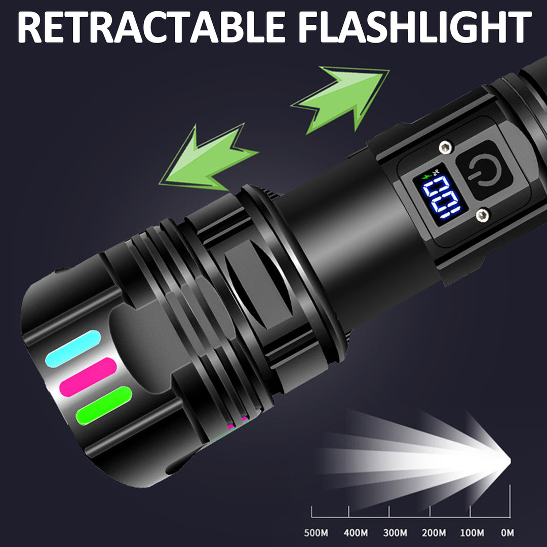 A09 Outdoor Spotlight Rechargeable Tactical LED Flashlight