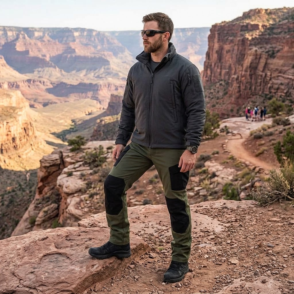 TWS Men’s Softshell Fleece-Lined Reinforced Water-Resistant Tactical Pants