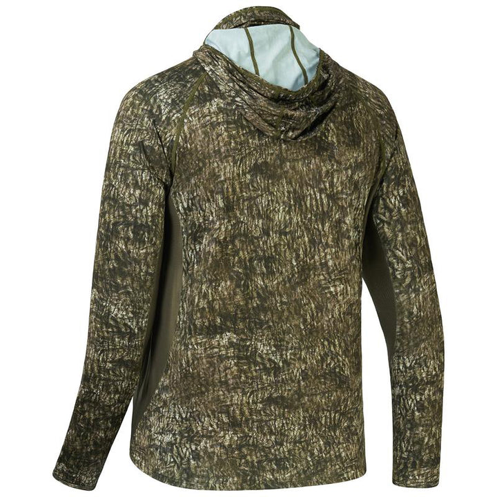 TWS UPF 50+Men's Hunting Shirts with Mask Long Sleeve Camo Fishing Hoodie