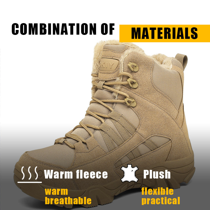 Men's High Top Cold-Weather Insulated Tactical Outdoor Boots