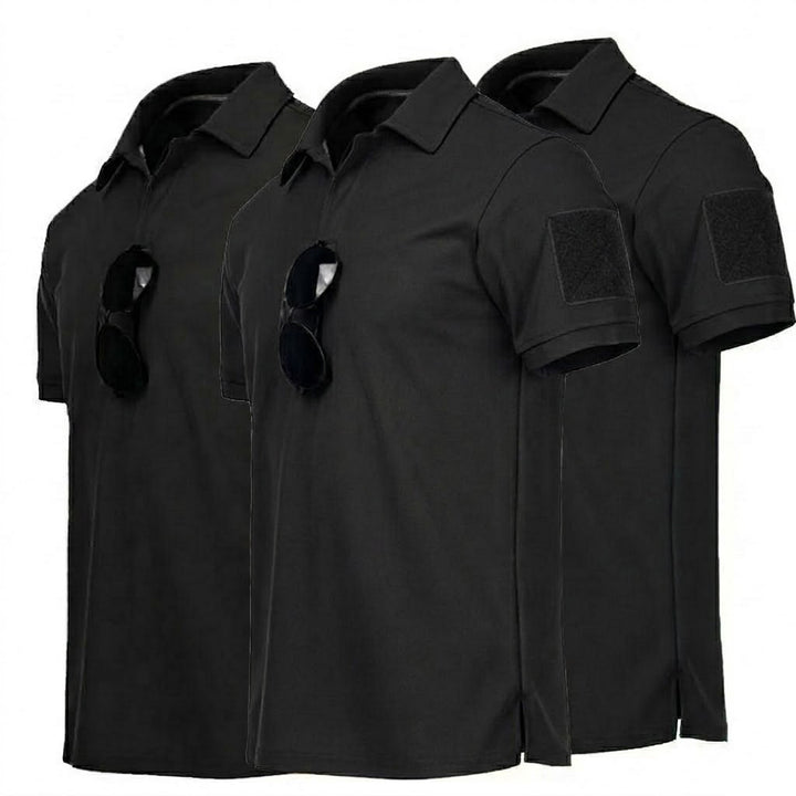 3pack Tactical Men’s Quick-Dry Wear-resistant T-Shirts Polo for Summer