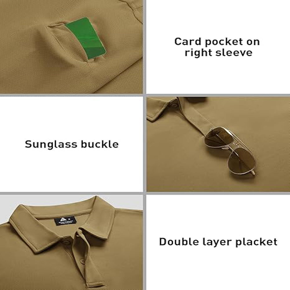 3pack Tactical Men’s Quick-Dry Wear-resistant T-Shirts Polo for Summer