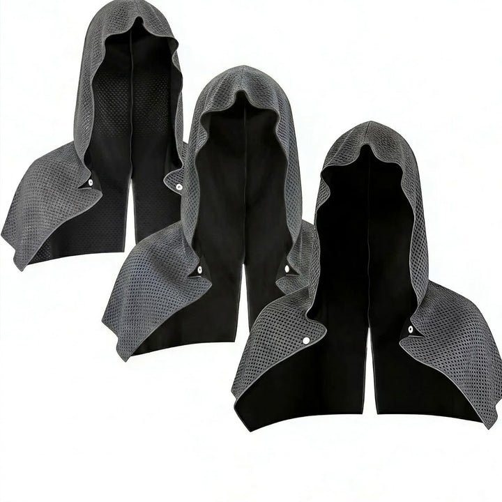 3PACK Quick-Dry Cooling Hoodie Towel for Neck and Face Breathable Moisture-Wicking UV Protection for Outdoor