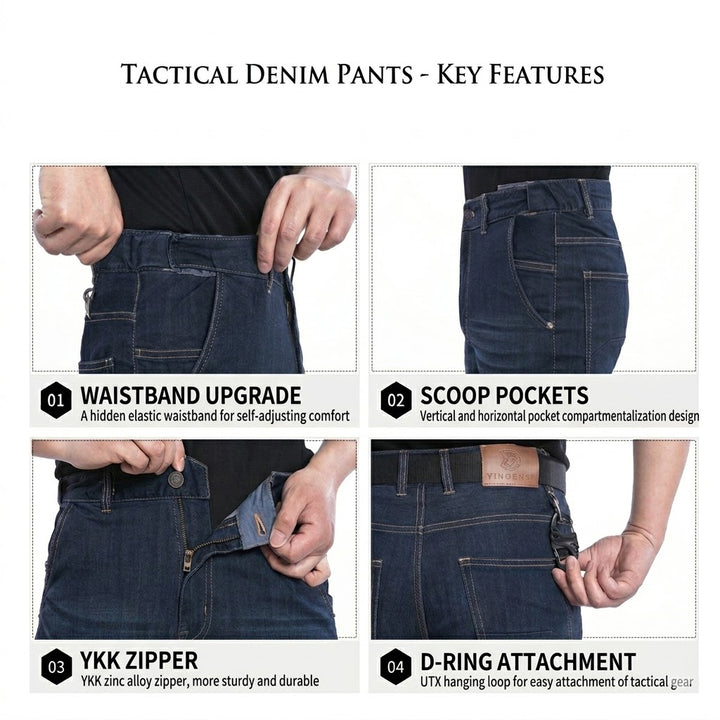 Archon Tactical Flex 4-Way Stretchy Denim Jeans