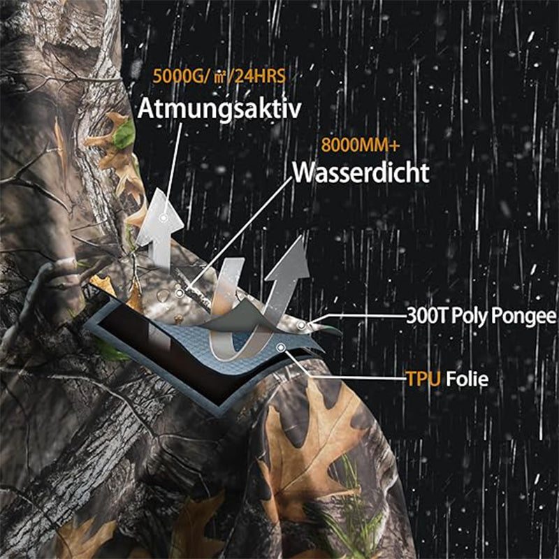 TWS Hunting Rain Suit - Men's Waterproof & Lightweight Rain Coat
