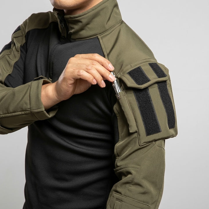 TWS RangeFlex Men’s Tactical Softshell Quarter-Zip Fleece Pullover