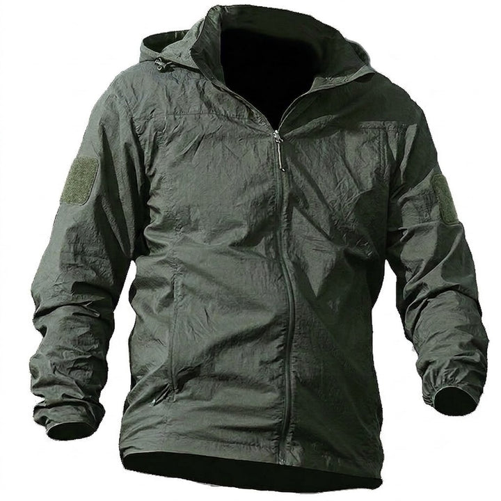 Men’s Quick-Dry UPF 50+ Summer Outdoor Hooded Shell Jacket