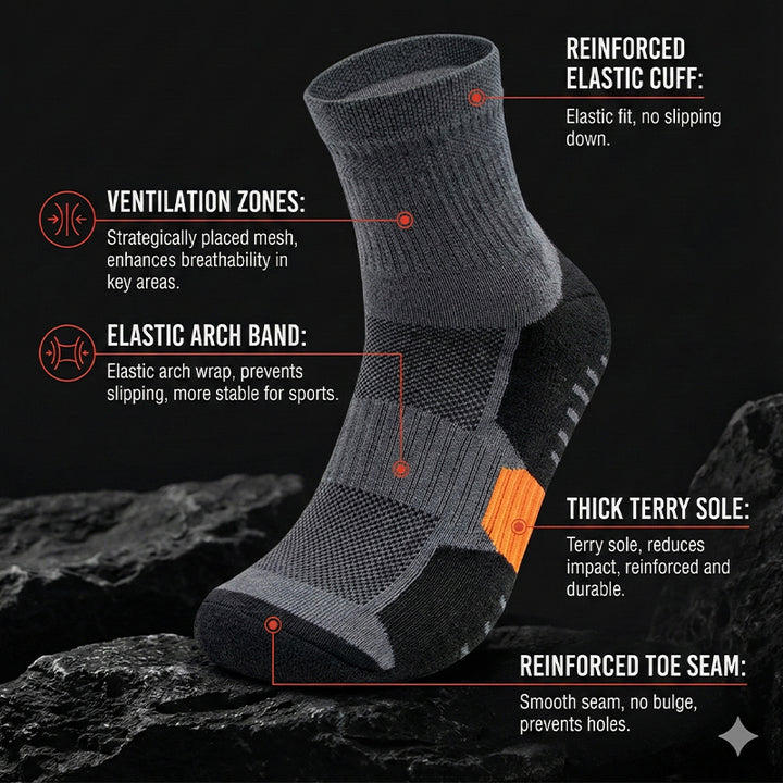 Tactical Operator Impact Crew Socks