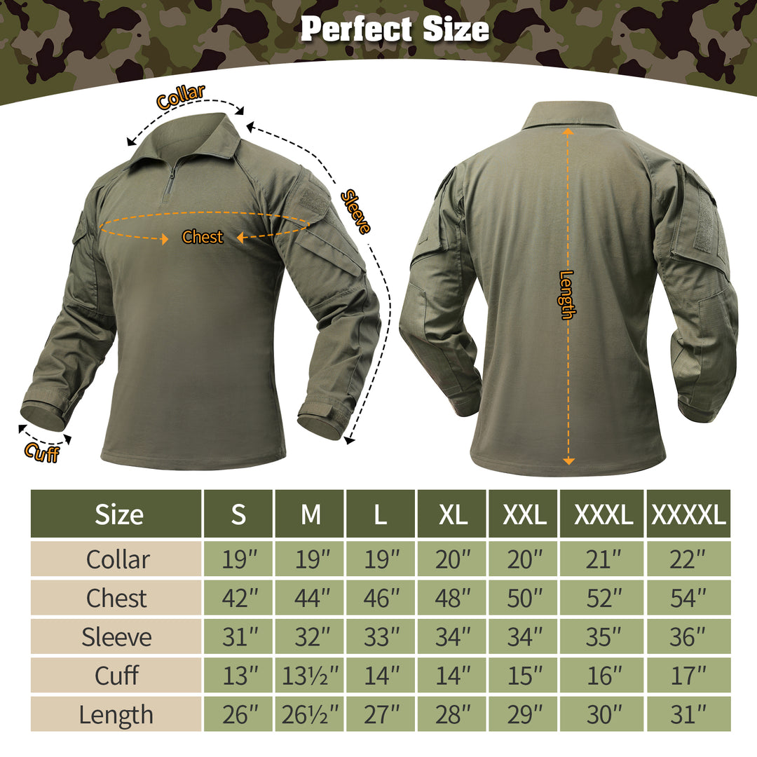 G3 Pro Rapid Assault Combat Shirt With Pockets Army green