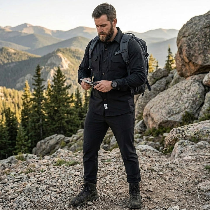 Men's Quick-Dry Lightweight Shirt & Pants Set – Tactical Stretch Uniform