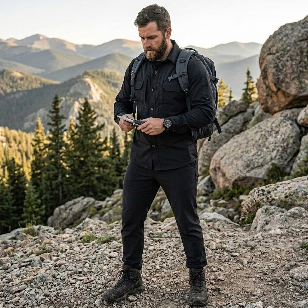 Men's Quick-Dry Lightweight Shirt & Pants Set – Tactical Stretch Uniform