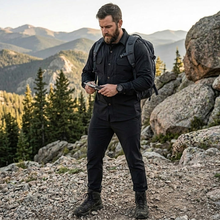 Men's Quick-Dry Lightweight Shirt & Pants Set – Tactical Stretch Uniform