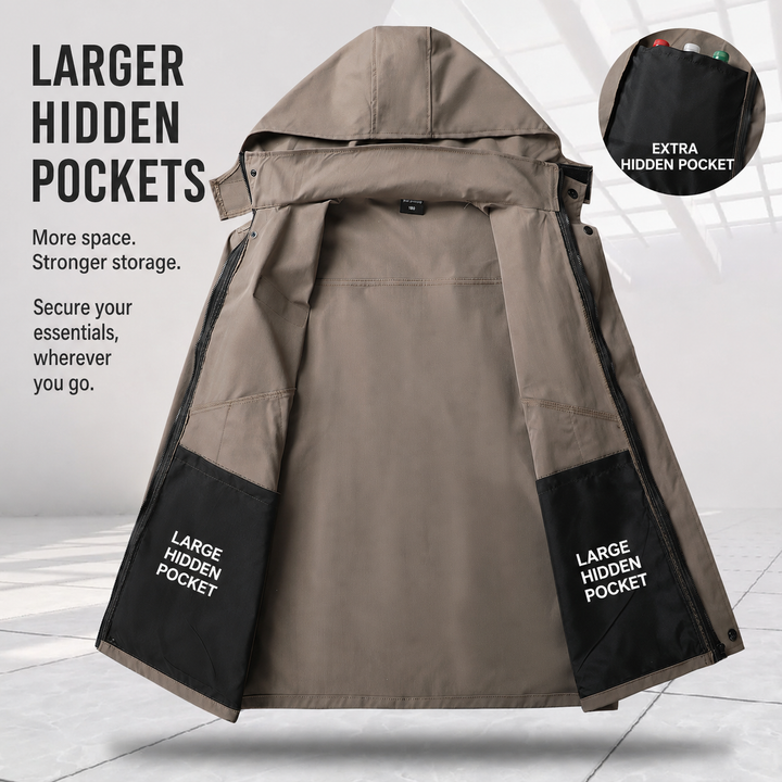 Men's Tactical Softshell Jacket & Cargo Pants Set – Multi-Pocket Outdoor Workwear Suit
