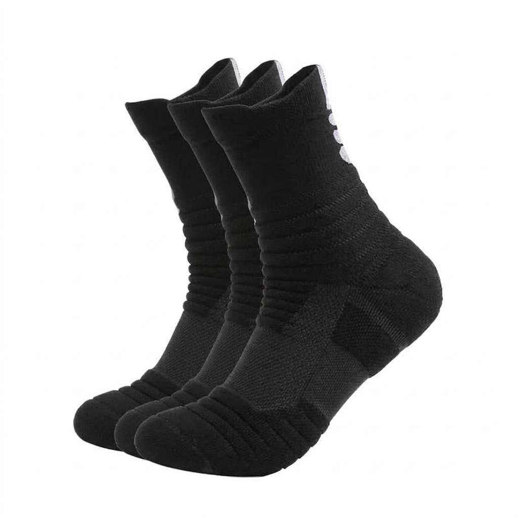 Men's Tactical Crew Socks, Thick Cushioned Moisture Wicking