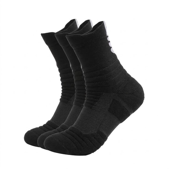 Men's Tactical Crew Socks, Thick Cushioned Moisture Wicking