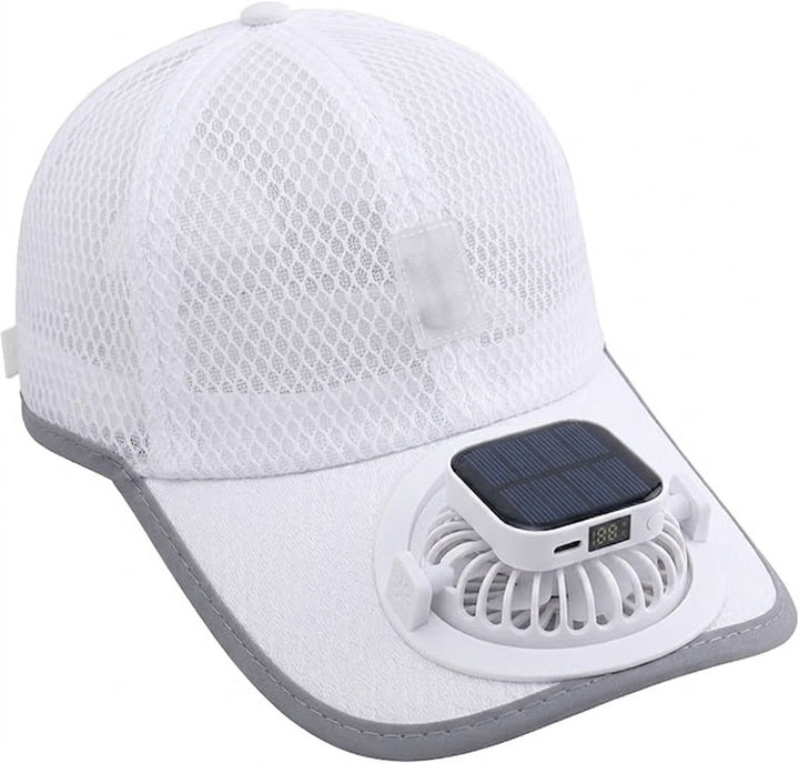 Solar-Powered Fan Sun Baseball Hat Summer UV Protection Fishing Cap