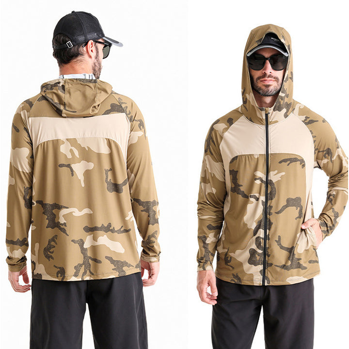 Men's Quick Dry UV Protection Hoodie Fishing Shirt