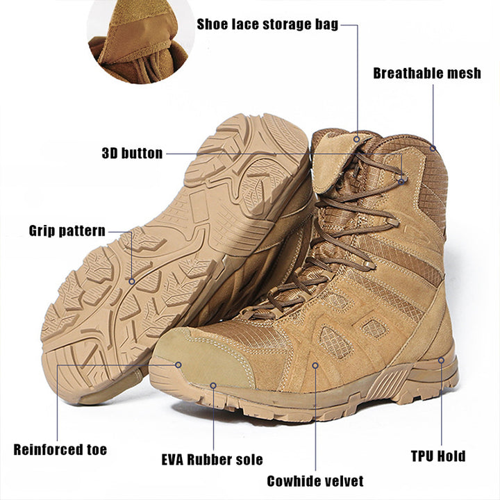 Men's RidgeForce Lightweight Tactical Boots Outdoor Military Boots