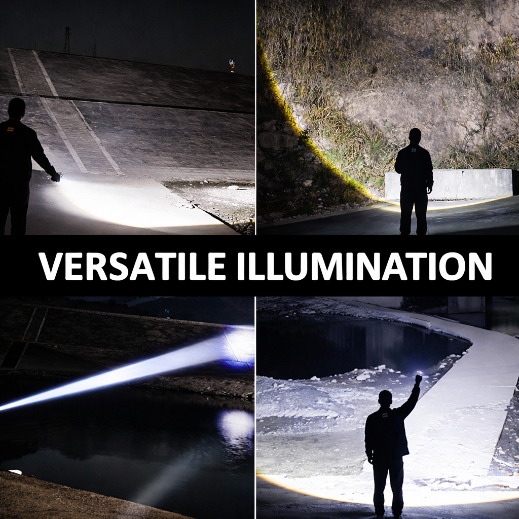 TWS ALPHA3 Tactical 2000 Lumen Rechargeable Flashlight