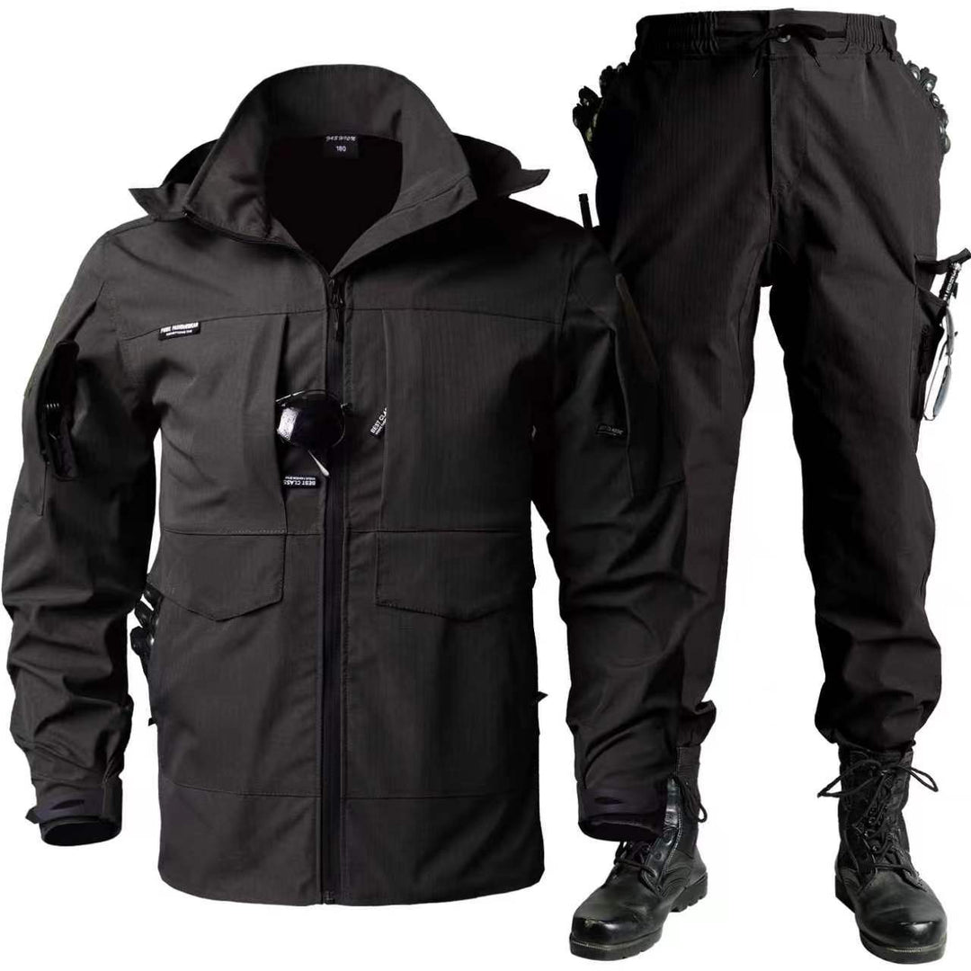 Tactical Men's Wear-resistant Jacket & Cargo Pants Set – Stretch Workwear Outfit