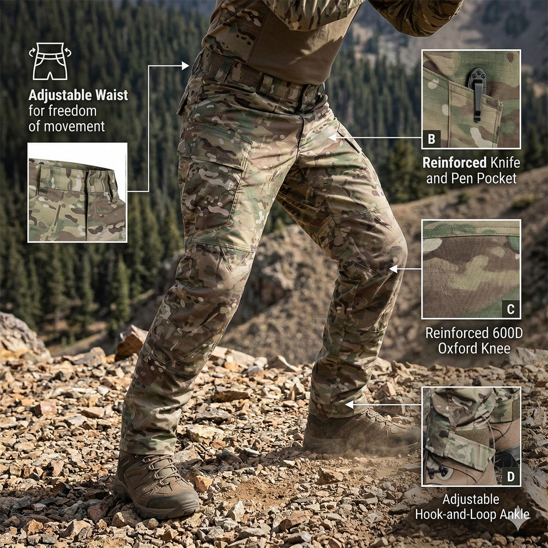 Men's IX6 Waterproof Camouflage Tactical Cargo Pants