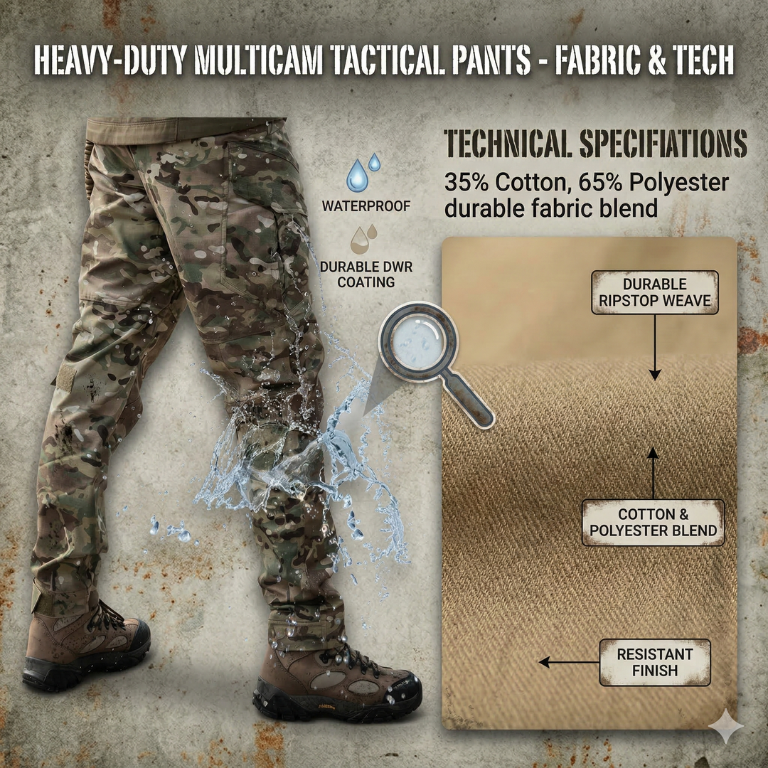 Men's IX6 Waterproof Camouflage Tactical Cargo Pants