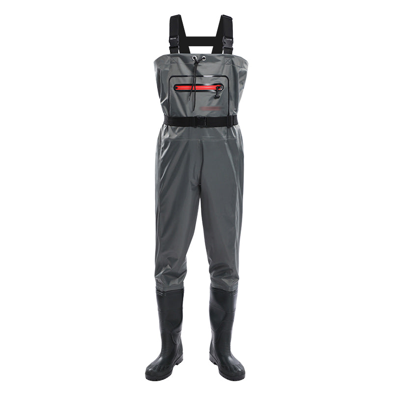 TWS Fishing Waders Lightweight Nylon Fabric with Boots for Men Waterproof Wader for Fly Fishing