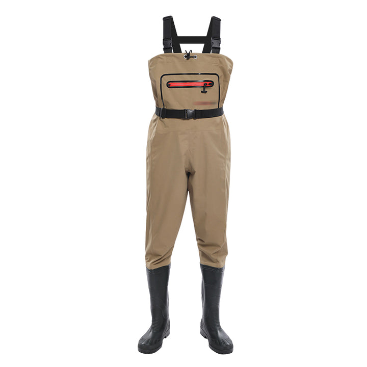 TWS Fishing Waders Lightweight Nylon Fabric with Boots for Men Waterproof Wader for Fly Fishing