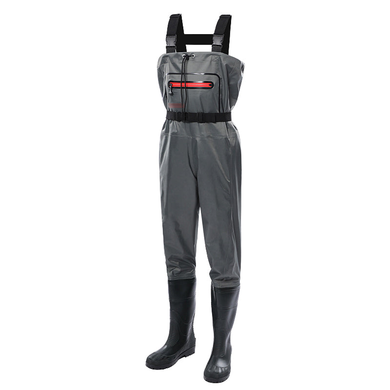 TWS Fishing Waders Lightweight Nylon Fabric with Boots for Men Waterproof Wader for Fly Fishing