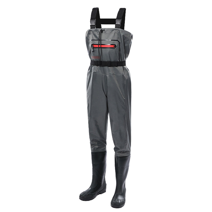TWS Fishing Waders Lightweight Nylon Fabric with Boots for Men Waterproof Wader for Fly Fishing