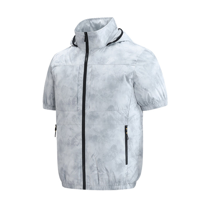 Air Cooling Shirt, 2pc Fan 18V Electric Air Conditioned T-shirt for Hot Weather Outdoor